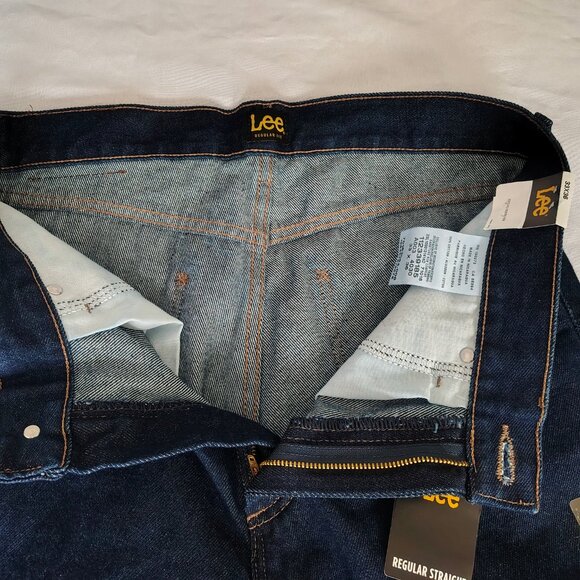 NWT Mens Lee Size 33x36 Color Denim Regular Straight Jeans - Picture 6 of 10